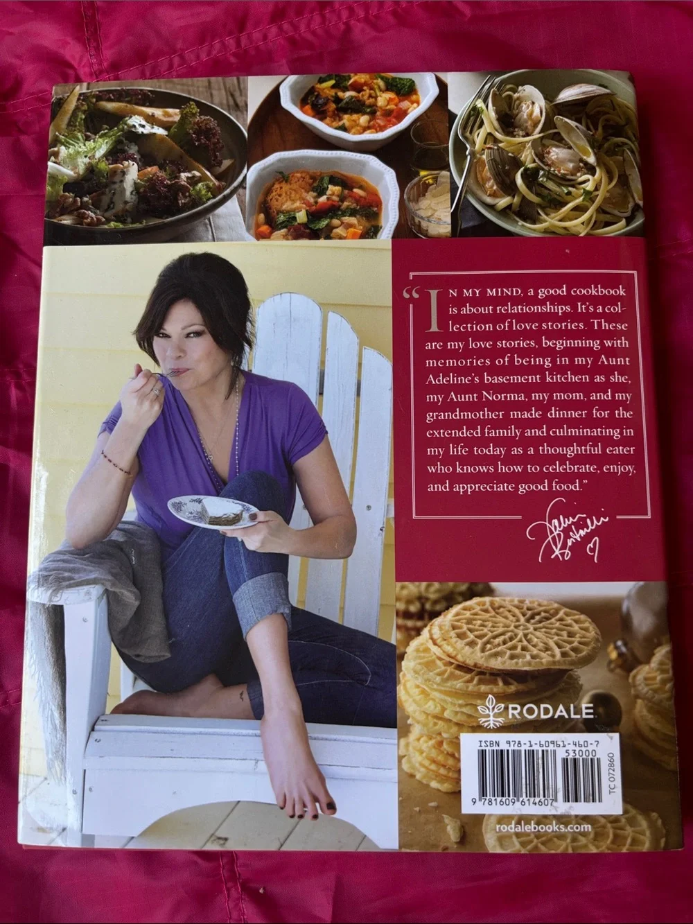 Valerie Bertinelli One Dish at a Time hardback cookbook 242 pgs. Good shape